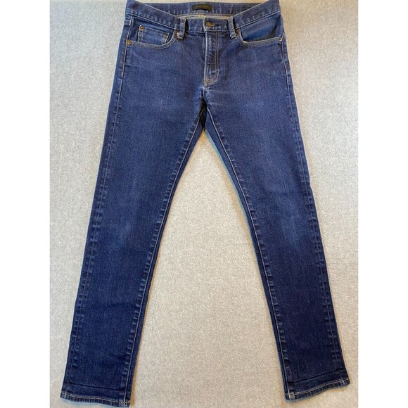 Uniqlo‎ Selvedge Jeans Women's 30 Blue Kaihara Denim Low Slim Fit Straight Leg - Picture 1 of 16